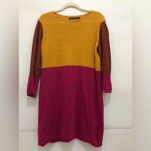 Gudrun Sjoden Color Full 100% Linen Dress Size L